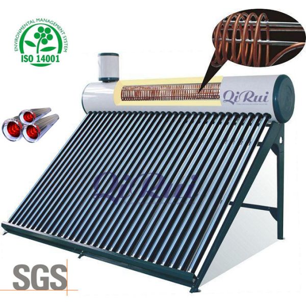 Wholesale 150L 200L 250L 300L Heat Exchanger Vacuum Tube Solar Boiler Price Pre-Heated Home Geyser Pressurized Solar Powered Heater Hot Water Heating System