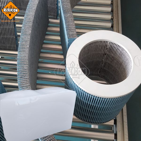 PO Hot Melt Adhesive For Air Filter Round Filter End Cap White Bulk Hot Melt Glue