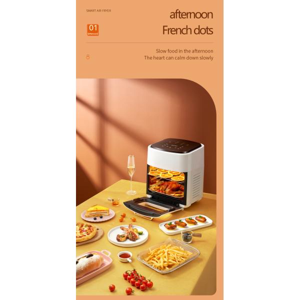Kitchen Electric Deep Fryer 12L 15L Air Fryer Oven with Digital Control Thermostat