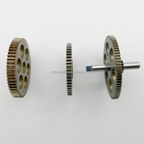 Small Sintered Metal Bearings Spur Gear Sprockets Cnc Lathe Parts
