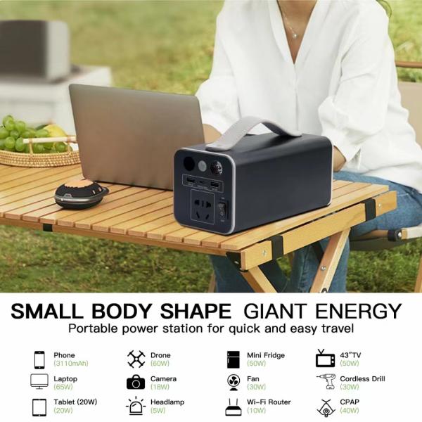45000mAh Outdoor Power Bank Generator 180W 110V 220V Emergency For Camping