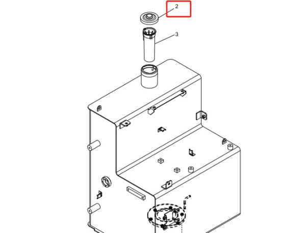 YN20P01034P2 Cap Install Excavator fuel Tank Assy For Sk75-8 SK130-8 SK200-8 SK330-8/-10
