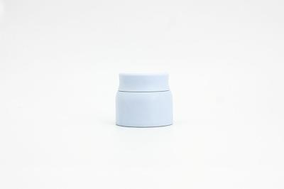 Frascos vazios plásticos do creme de cara do HDPE Blue10g 50ml
