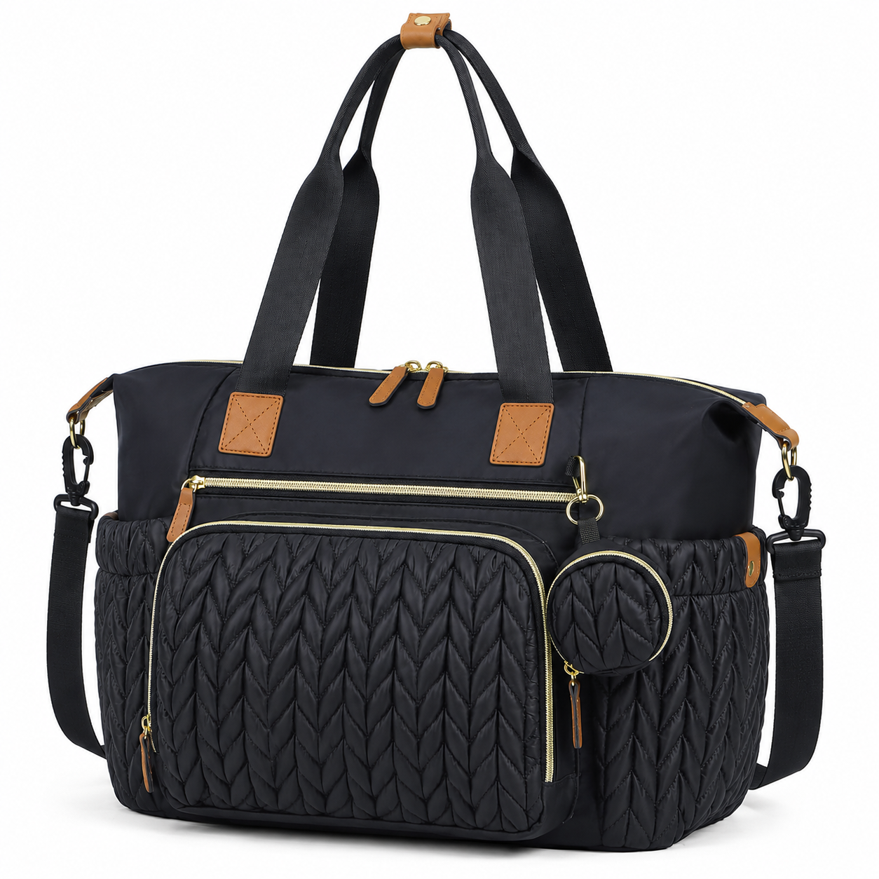 Large Diaper Bag Tote for Mom, Maternity Hospital Bag for Labor & Delivery with Multi-Pocket Storage, Travel & Baby Essentials