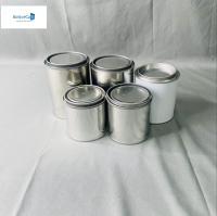 750 ml de tinta branca vazia para carro lata de armazenamento redonda formas quadradas mais finas