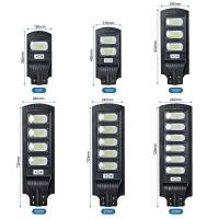 IP67 extérieur 390*194*58 Lumière de rue solaire intelligente 60W