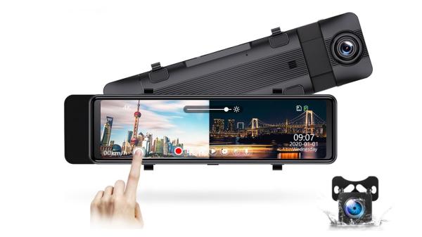 Waterproof 2K WDR Dual Car DVR Motion Detect 170 Degree Wide Angle