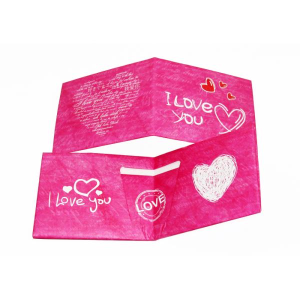 Sweet Heart Washable Tyvek Paper Wallet Custom Logo Pink Tyvek Mighty Wallet