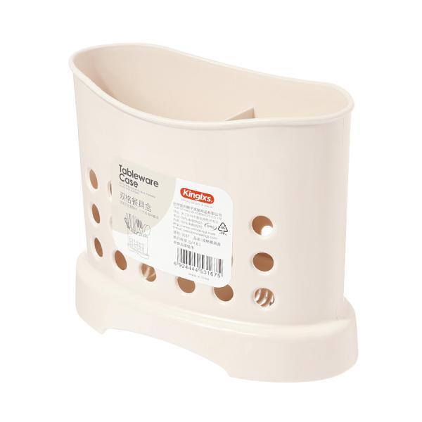 Double Lattice Plastic Kitchen Organizers No Odor For Knife Fork Chopsticks