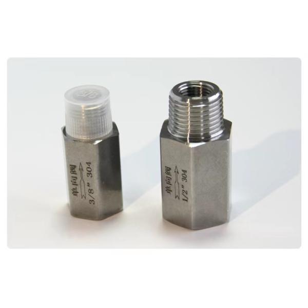 304 aço inoxidável válvula de retenção hexagonal de fio feminino/masculino para uso industrial de água