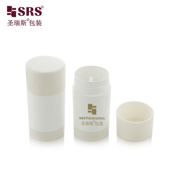 D048 Injection Custom Green Color Plastic PP PCR Deodorant Stick Container Wholesale Luxury Cosmetic Packaging