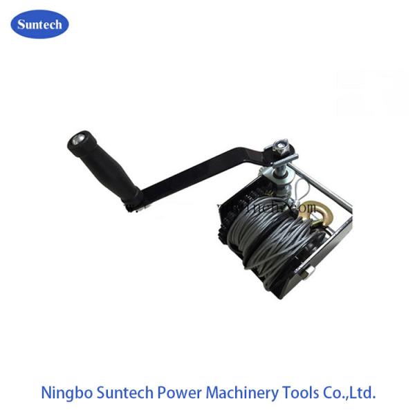 680kg Two Cables Worm Gear Manual Hand Crank Winch