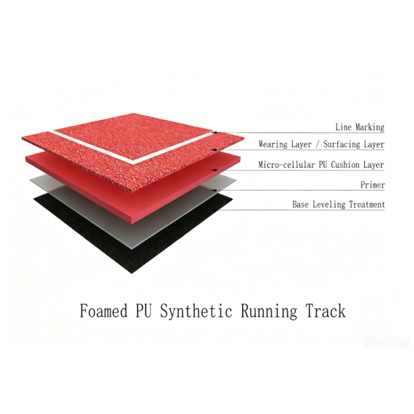 Custom Running Synthetic Track Lightweight Athlete Running Track 13mm