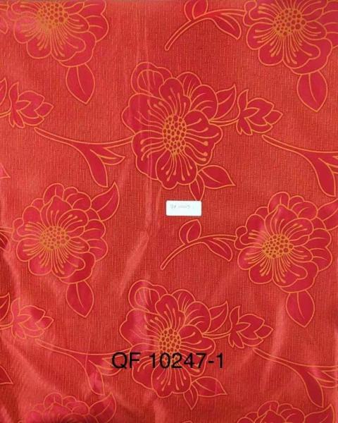 Red Bottom polyester Mattress Fabric 100g/M2 Jacquard Quilted  2.3m Width