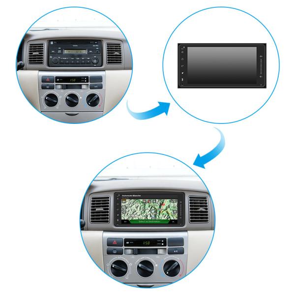 CE Universal Android Intelligent Car Navigation System With 1080P Screen WiFi Car Multimedia For Toyota