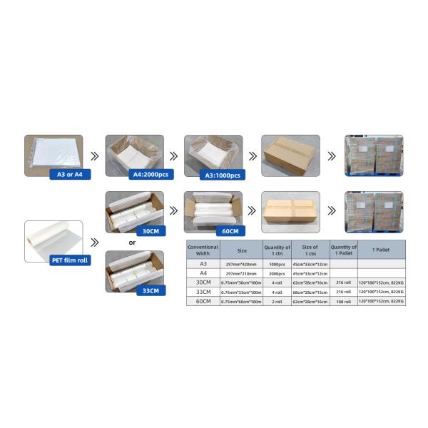 Текстильная печать DTF Transfer Film PET Heat Transfer Rolls Cold And Warm Peel DTF Film (ДТФ переводная пленка для печати текстильных изделий)