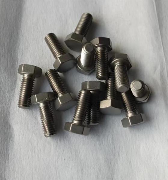 Fully Threaded Allied Titanium Hex Head Bolt Gr2 ASTM B338 M6