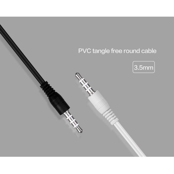 120CM Plastic Wired Earphone Round Cable Music Listening Calling