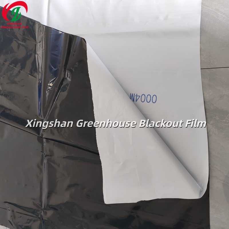 Black White Shade Greenhouse Film UV Stabilized Heat Reflective Greenhouse Cover