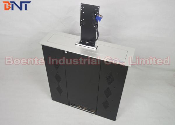 22 Inch Aluminum Alloy Brushed Panel LCD Motorized Lift With RS232 Central Control Sliver