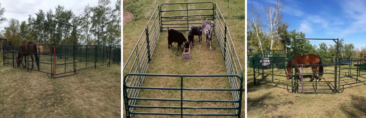 Galvanized Livestock Fence Panels Cattle Corral Panel Set for Riding Arenas