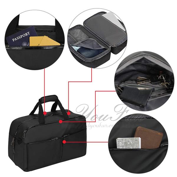 Flight Approved Pilot Travel Duffel Bags Nylon Material Made For Men