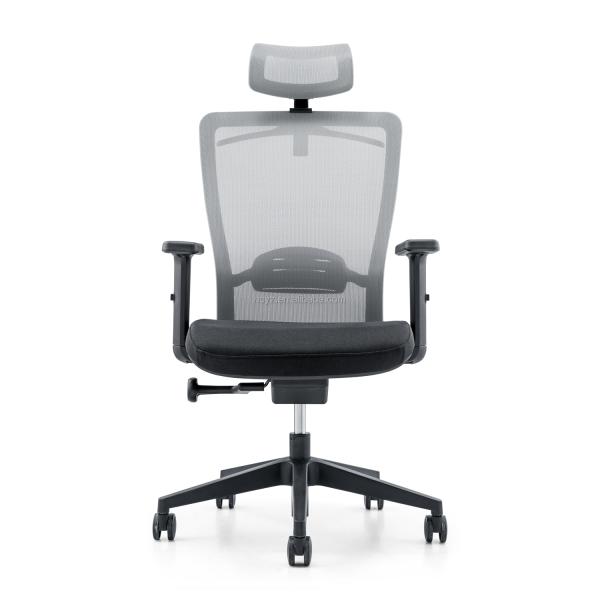 Office Computer High Back Executive Chair with Mesh Fabric and Stainless Steel Frame