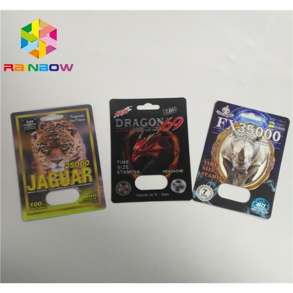 Румпель 69 силы таблеток секса карты волдыря контейнера капсулы упаковывая 7 3д 6000