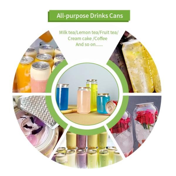 650 мл пищевой PET цилиндр экологически чистый прозрачный пластиковый банка для питьевой воды