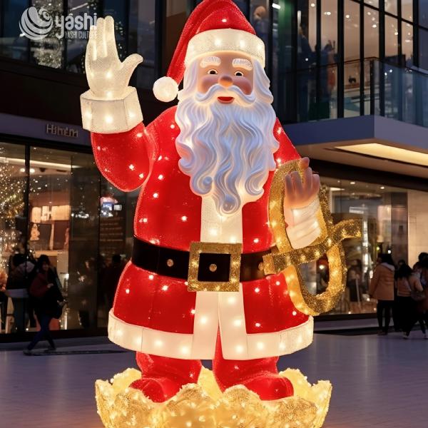 Santa Claus Lighting Large Christmas Lanterns Customizable 180CM