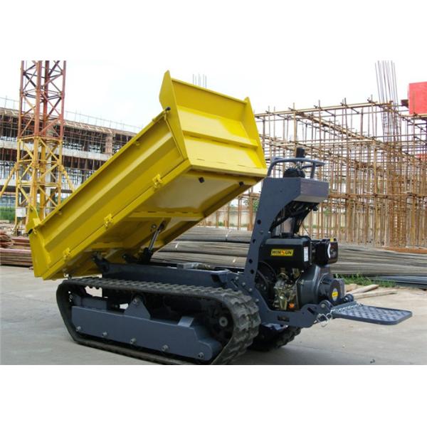 Honda Gasoline Engine 1000kgs Tracked Concrete Dumper For Site Works CE / SGS / ISO
