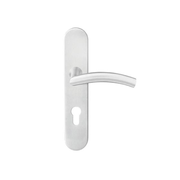 Stainless steel door handle with backplate long size 230mm for residential application