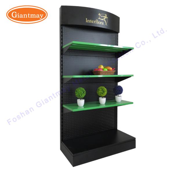 Hardware Pegboard Metal Exhibition Floor Display Stand