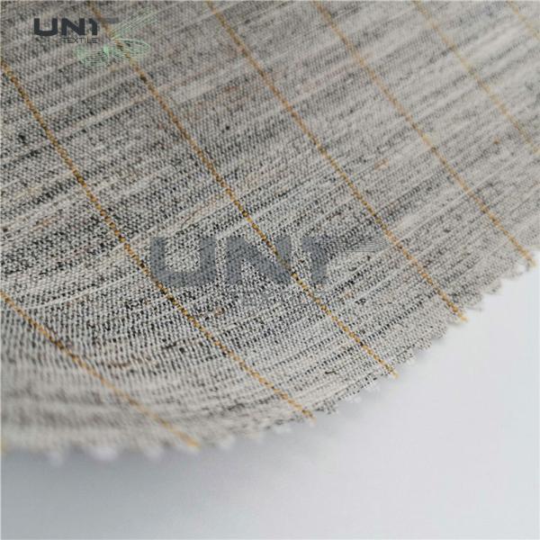 Elasticity Heavy Weight Fusible Interlining / Canvas Fabric For Men Suit , Uniform