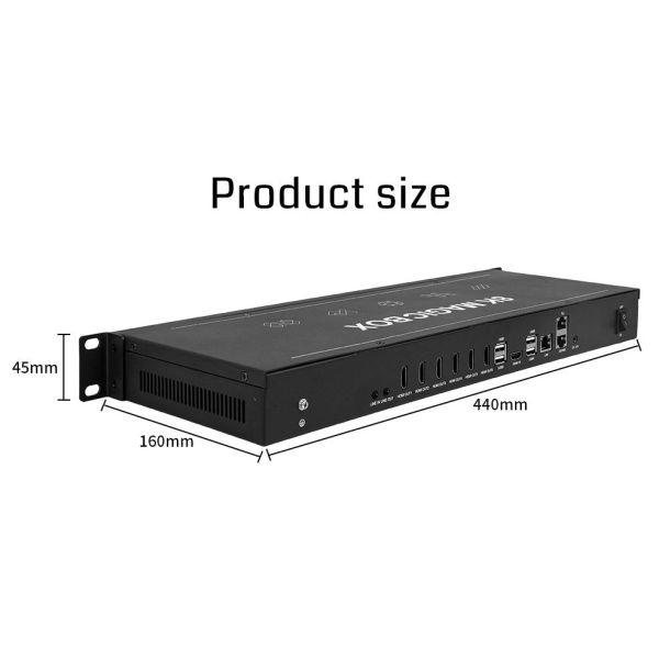8K60 Multi-Screen Processor with 6 Screen Splicing and 30 Layers Overlay for Professional Video Wall Control