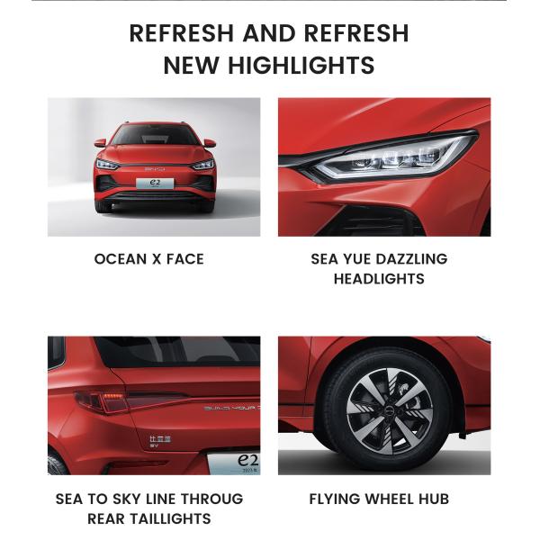 Fast Charging BYD Plug In Hybrid SUVS E2 7 Seater EV