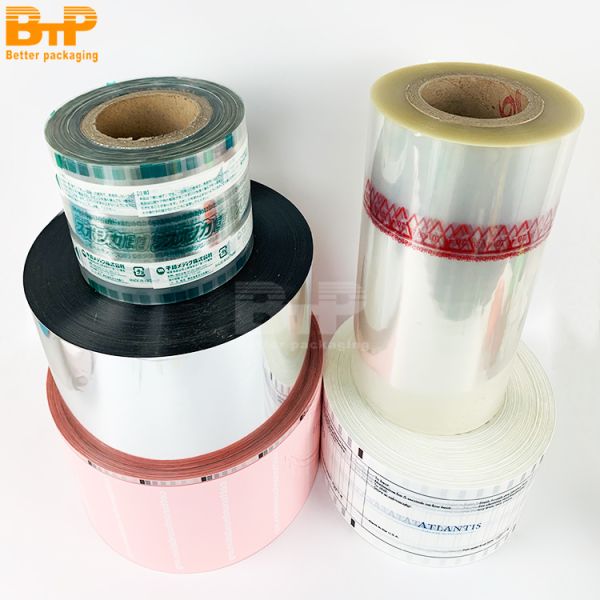 Custom Printed Laminated Food Packaging Plastic Roll Film Flexible Wrapping Film Roll Aluminium Foil Packaging Film