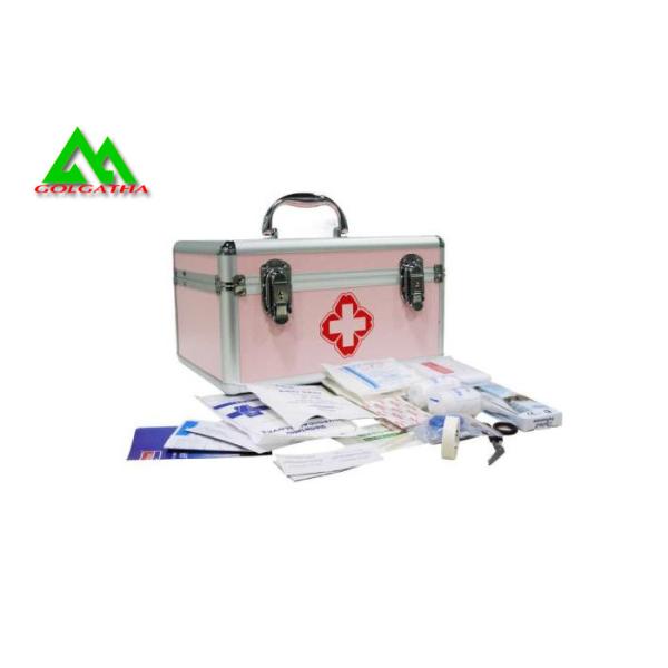 Lockable First Aid Emergency Medical Box With PVC Fireproofing Material