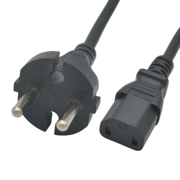 Cordon d'alimentation CEE Eu 250V 2 broches en fil spiralé TPU avec câble spiralé de 25 m et prise IEC C17 pour appareils électroménagers