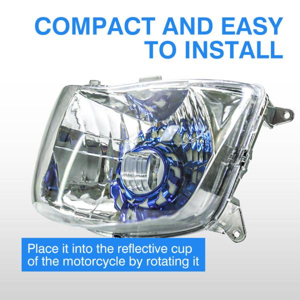 20W 2000LM Projector Lens Dual Color White Yellow Light Blue DRL DC12V for Products