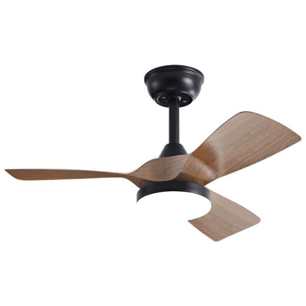 32 pouces de fréquence simple de la lame en bois de plafond de ventilateur de conversion Nordique maison de ventilateur de lumière