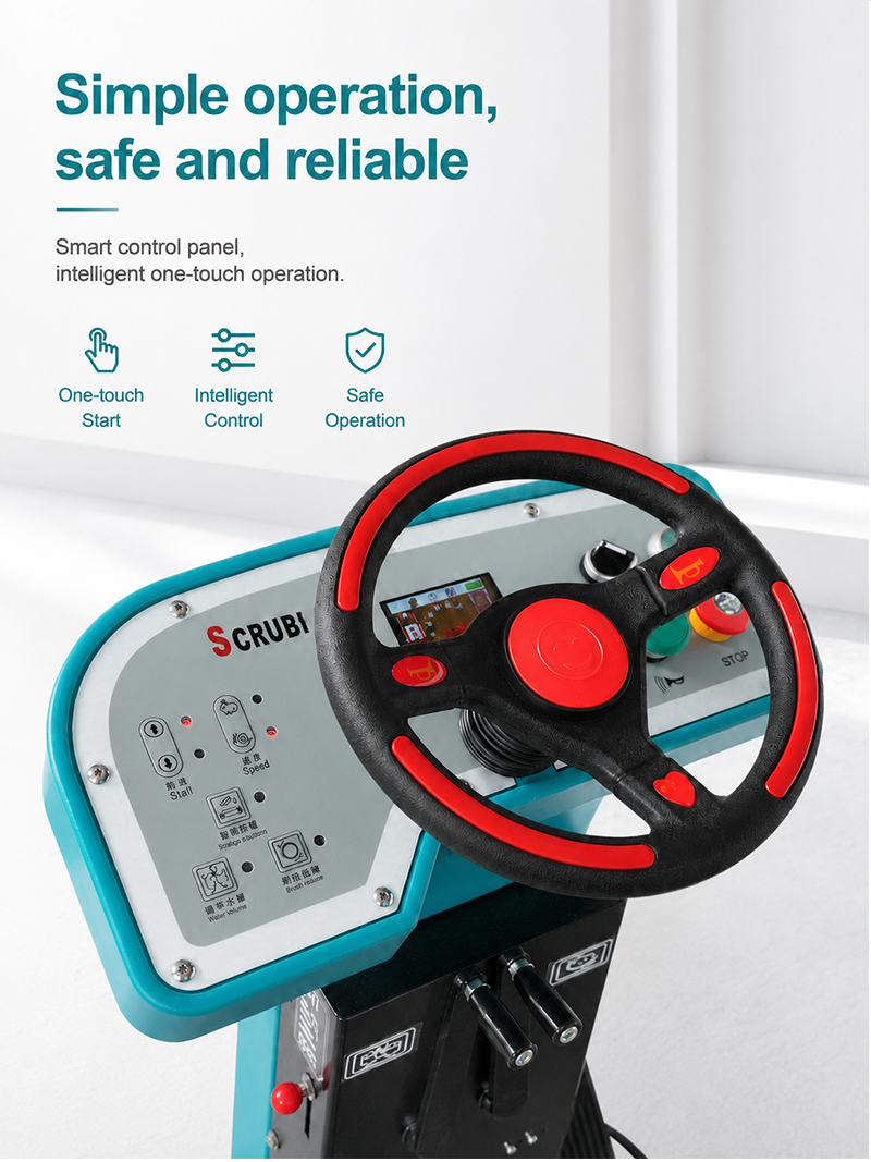 Industrial Ride on Floor Cleaning Machine Vinyl Epoxy Marble Tile Commercial Floor Cleaning Washing Machine