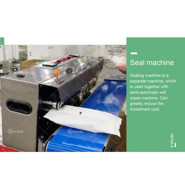 6 Lanes Wet Tissue Production Line Semi Automatic Baby Wet Wipes Manufacturing Machine