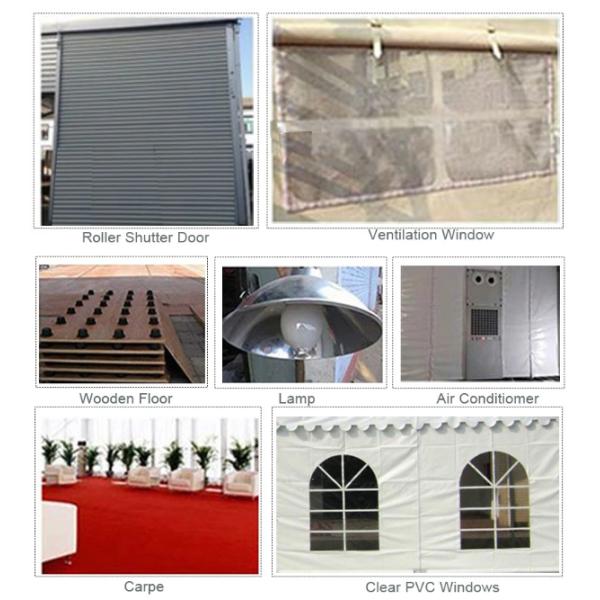 4x4m Waterproof PVC Roof Heavy Duty Marquee Tent Heavy Duty Aluminum Heavy Duty Anchors for Trade Exhibitions