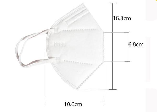 Kn95 Elastic Earloop Ffp2 Mask Without Valve Non Woven Fabric Material
