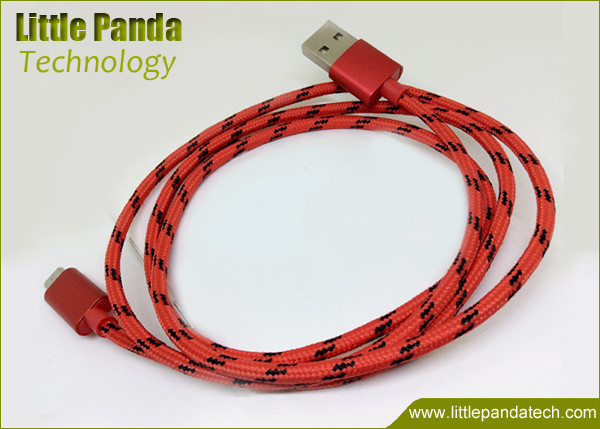Top Quality USB Charging and Data Cable for Andriod Mobile Phones and iPhone 5/6 Braided USB Cable