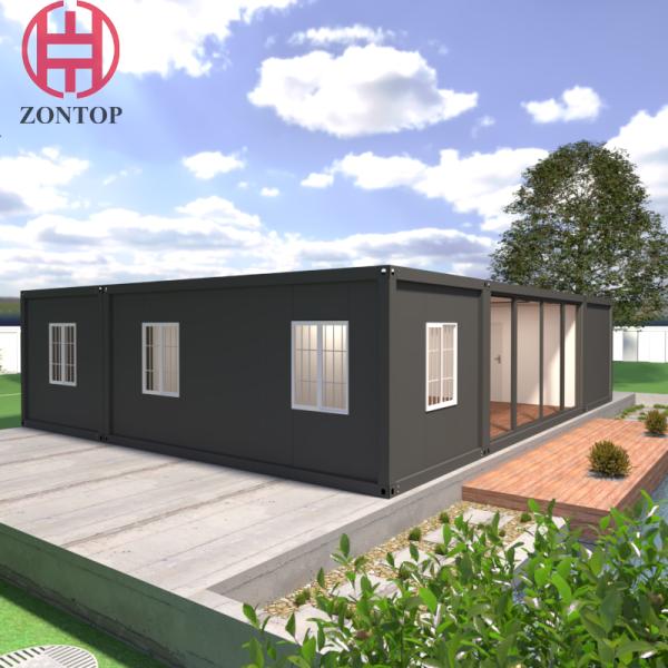 Zontop China  Factory Storage  Prefabricated Prefab Puerto Rico Modular Foldable Portable Home 40ft Container House