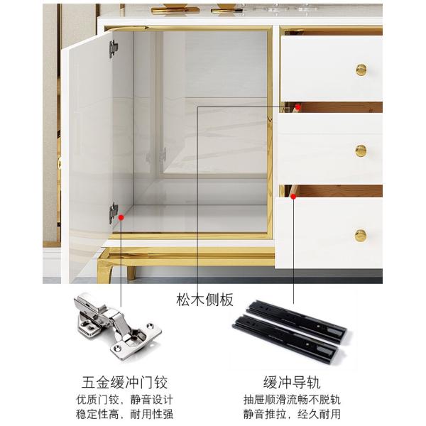 Wooden Hotel White Bedside Cabinets , Side Cabinets For Living Room