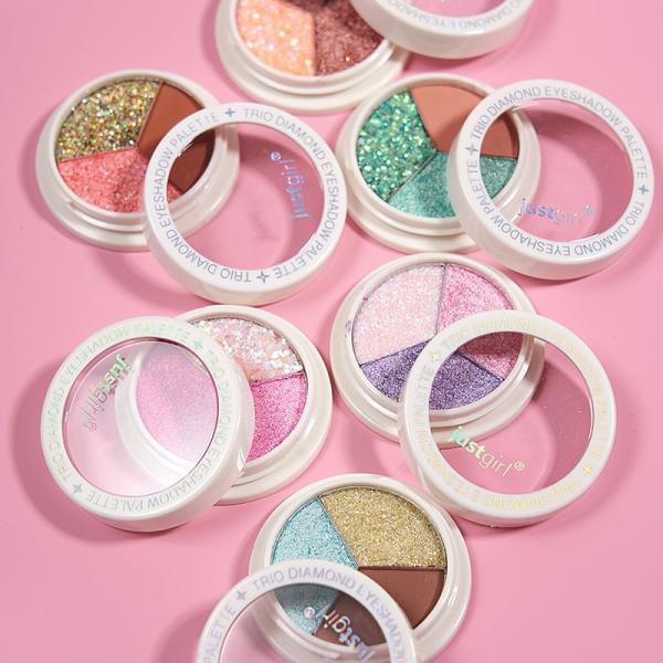Custom 3 Colors Duochrome Eyeshadow Palette Perfect For All Skin Tones