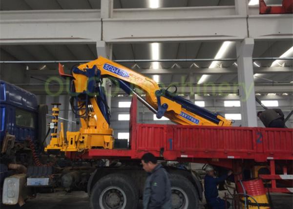High Efficiency Truck Mounted Boom Crane Durable Low Power Consumption